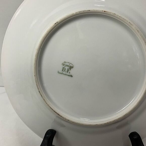 VINTAGE EPIAG D. F. Czechoslovakia Bohemian Porcelain Collector Plate - Picture 3 of 3